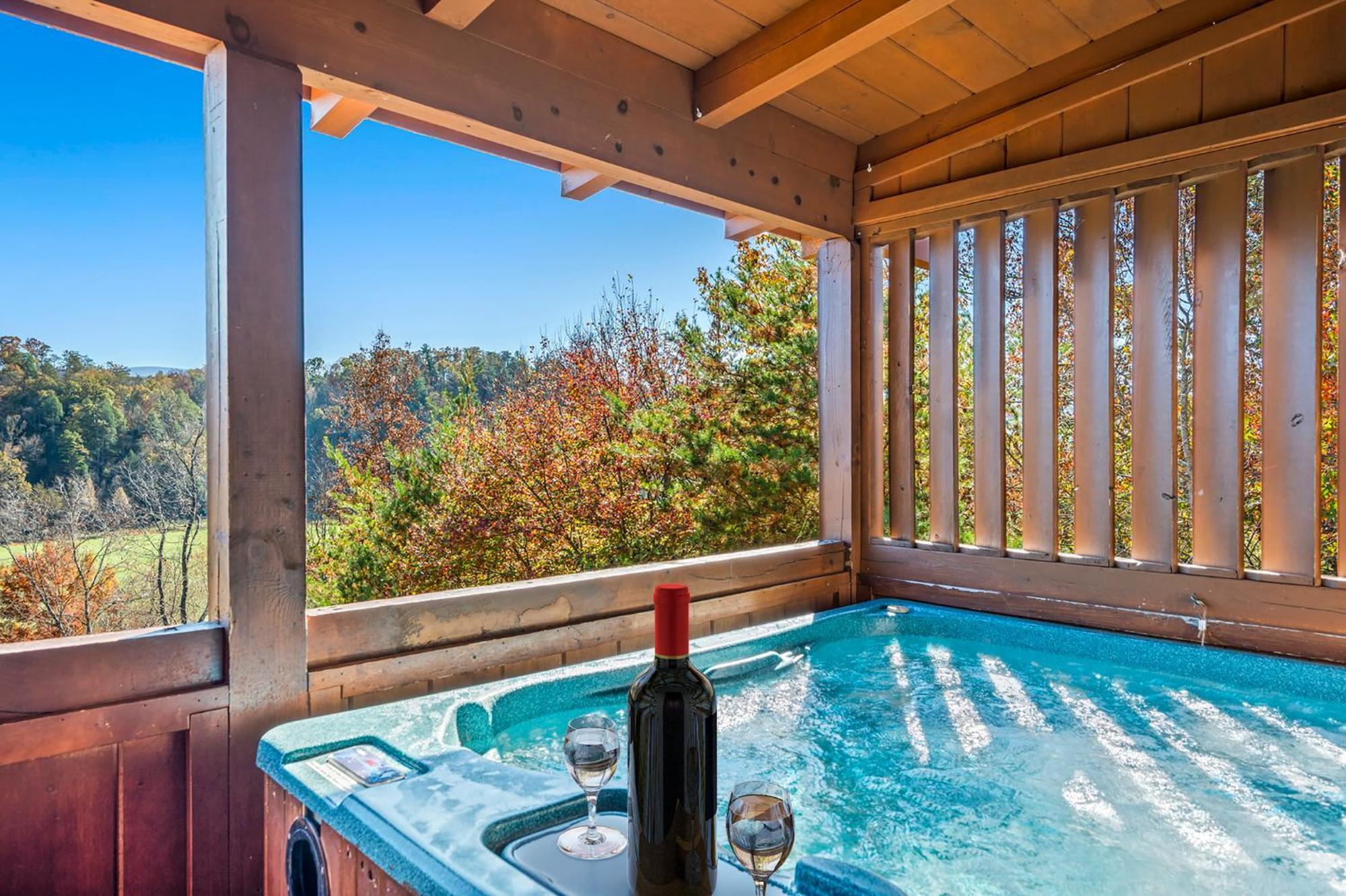 Bearfoot Pines - True Log Cabin - Wi-Fi, Hot Tub, Fishing, Deck With Views! - Mins To Pf Sevierville Luaran gambar