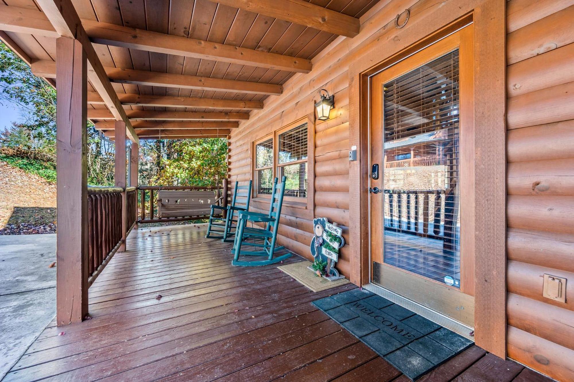 Bearfoot Pines - True Log Cabin - Wi-Fi, Hot Tub, Fishing, Deck With Views! - Mins To Pf Sevierville Luaran gambar
